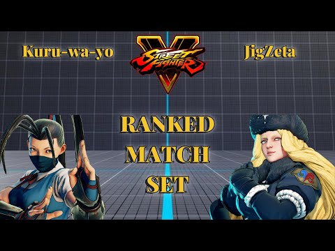 Kuru-wa-yo (Ibuki) vs JigZeta (Kolin) Ranked Match Set. (Street Fighter V)