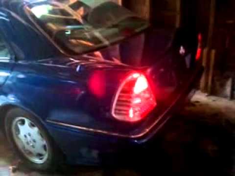 Blue Mercedes benz Chrome tail lights