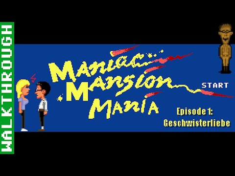 Maniac Mansion Mania Episode 001: Geschwisterliebe Lösung (Deutsch) (PC, Win) - Unkommentiert