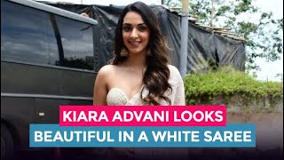 Kiara Advani Looks Gorgeous In An Embellished White Saree
