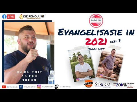 , title : '#RewolusieTalks - Evangelisasie in 2021 (Deel 2) saam met CJ dU Toit'