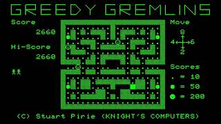Sharp MZ-80A Game: Greedy Gremlins (198x)