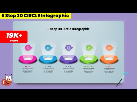 70.PowerPoint Presentation with 5 Step 3D Circular Infographic | Free PowerPoint Templates