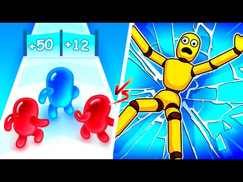 Join Blob Clash 3D vs Kick & Break 👥🧠🦵💣 Max Levels Gameplay Walkthrough (Android/iOS) DFER78