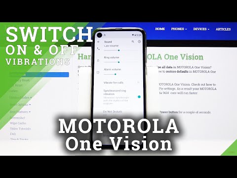 How to Enter Vibration Settings in Motorola One Vision?