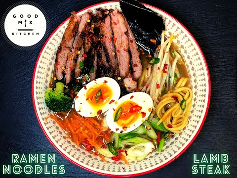 Homemade Ramen Noodles with Lamb Steak | Easy quick Ramen
