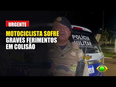 MOTOCICLISTA SOFRE GRAVES FERIMENTOS APÓS COLIDIR COM CAMINHAO DE LIXO EM ARAGUAINA-TO.