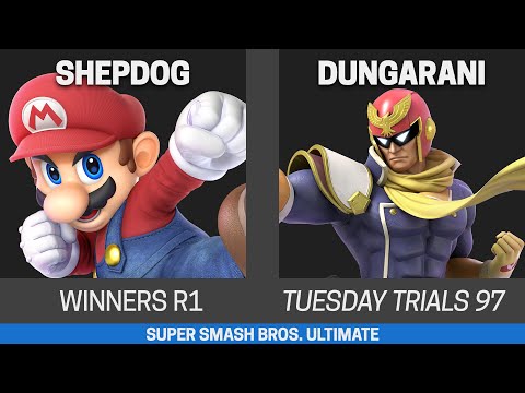 Tuesday Trials 97 SSBU Winners R1 - ShepDog (Mario, Wolf) vs Dungarani (Sephiroth, Captain Falcon)