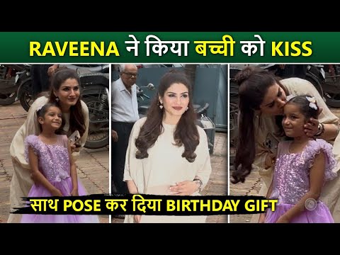 Raveena Tandon Poses With Little Girl And Wishes Her A Happy Birthday!
