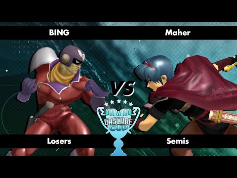 BING (Captain Falcon) vs Maher (Marth) - Cascade Cup - Melee Singles - Losers Semis