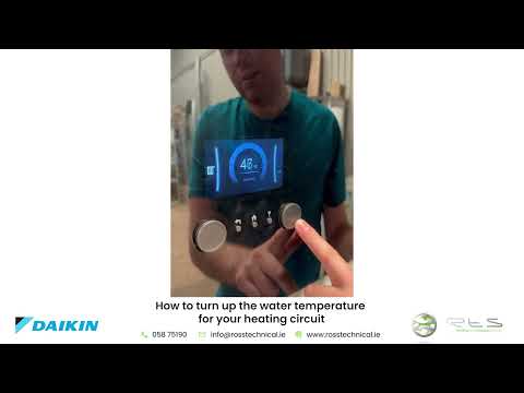 How to turn up the water temperature for your heating circuit
