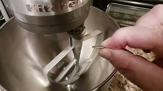 How to Adjust Kitchenaid Mixer Bowl Height Lift Fix Attachment Setting