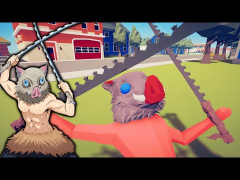 Inosuke from Demon Slayer vs Every Faction - Totally Accurate Battle Simulator TABS