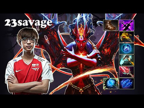23savage - Queen of Pain Safelane | Dota 2 7.30e Gameplay