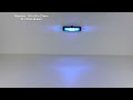 Modrý LED predátor 12/24V - 6x 3W / ECE R65 (140x34x27mm) - Video Youtube