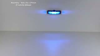PREDATOR 6x3W LED, 12-24V, modrý, ECE R65