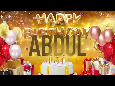 ABDUL - Happy Birthday Abdul