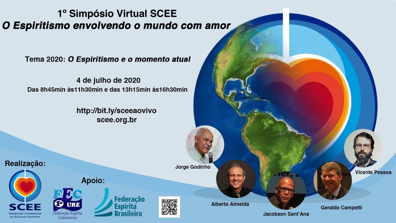 Simpósio Virtual | O Espiritismo envolvendo o mundo com amor | SCEE-FEC