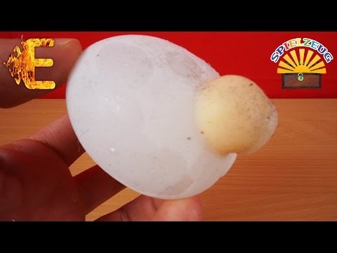 SCHLEIM EI EINGEFROREN - Wie verändert sich der GLIBBER IM EI ? KINDER  EXPERIMENT deutsch