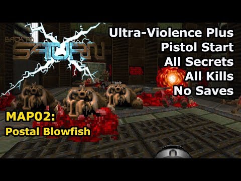 Doom II: BTSX E1 - MAP02: Postal Blowfish (Ultra-Violence Plus 100%)