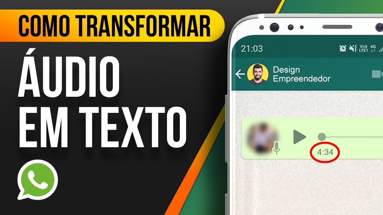 Como TRANSFORMAR ÁUDIO em TEXTO no WHATSAPP | 2021