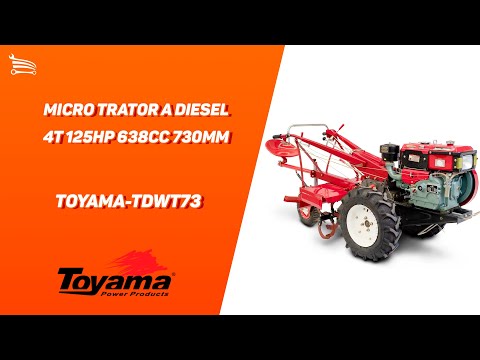 Micro Trator a Diesel TDWT73 4T 125HP 638CC 730mm - Video