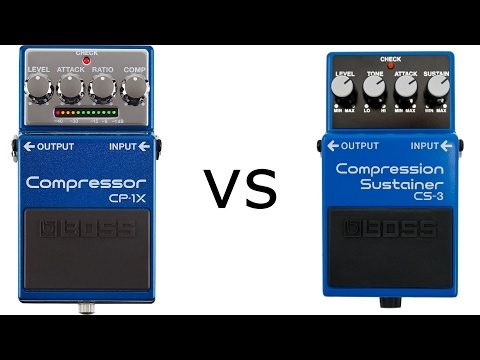 BOSS CS-3 vs BOSS CP-1X  in war of the compressors Part 1