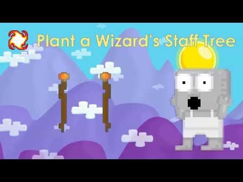 Growtopia - How to make wizard staff tree! (EPIC QUEST!)