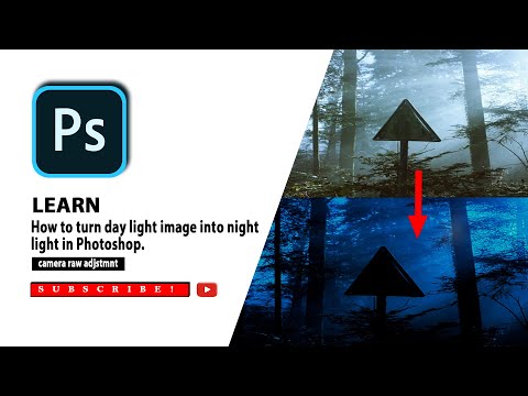 Turn Natural Day Light in to Night Light using Camera Raw quick tip