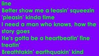 Shania Twain - Any man of mine (lyrics)