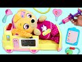 Paw Patrol Baby Skye Feels Sick and Gets Toy Ambulance Doctor Checkup & Kids Learning Imagine Ink!