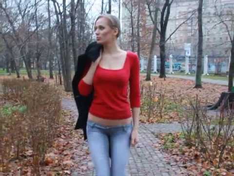 Nano low rise jeans Girl in Red