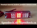 LED svetlo 12 / 24V - zadné združené / ECE R6, R7, R23 (191x50x28mm) - Video Youtube