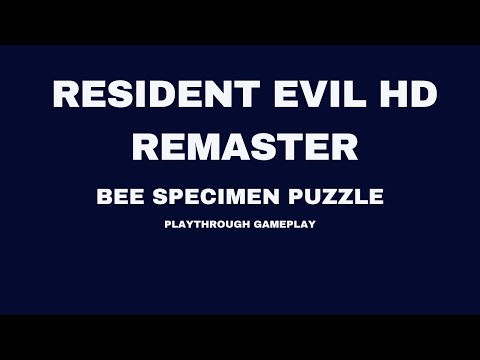 Resident Evil HD REMASTER Bee Specimen Puzzle
