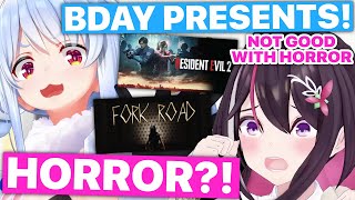 Pekora Gifts AZKi Horror Games For Her Birthday (Pekora, AZKi / Hololive) [Eng Subs]