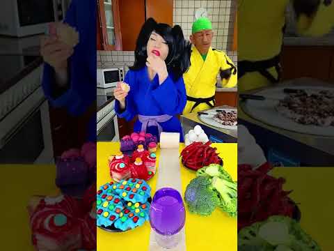 Ice cream challenge! Chocolate cake vs egg #Shorts