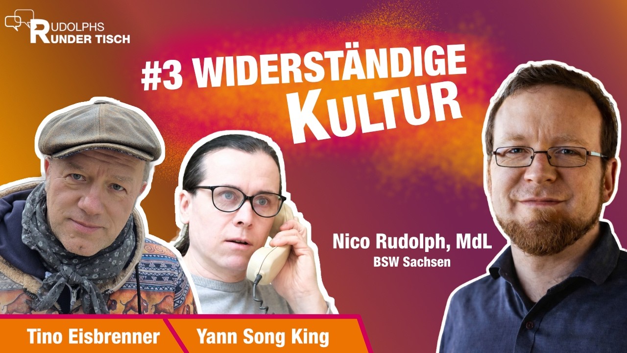 Rudolphs Runder Tisch #3: Tino Eisbrenner & Yann Song King über widerständige Kultur Video-Thumbnail von YouTube