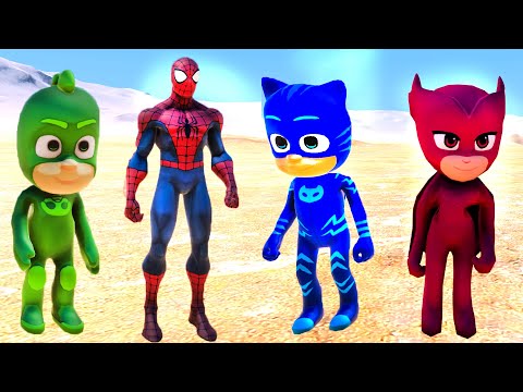 ÖRÜMCEK ADAM VS PİJAMASKELİLER ORDUSU  😱 - Süper Kahraman Dövüşleri