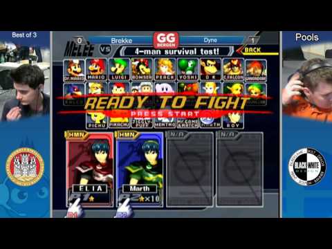 GG Bergen LXVII - Brekke (Marth) vs Dyne (Marth, Falco) - Pools - Melee