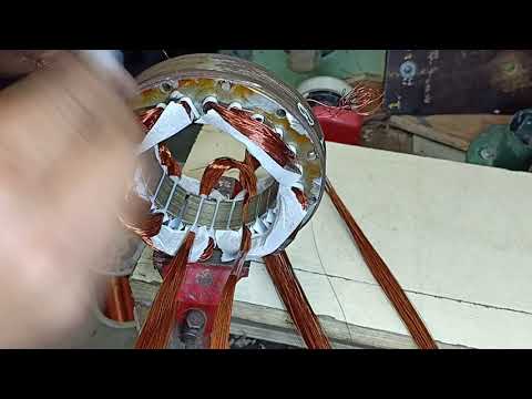 Cooler Motor Aluminium wire Winding Data ⭐24 slot winding data (Starting winding) by raj records⭐ Video