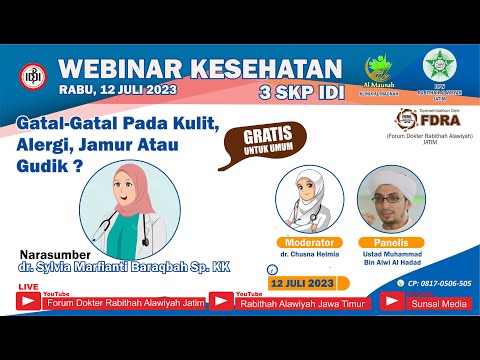 [Live] Webinar Kesehatan " Gatal-gatal pada Kulit : Alergi, Jamur atau Gudik ? "