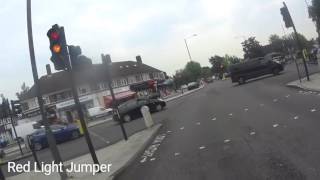 IDIOT DRIVER DRIVES WRONG WAY