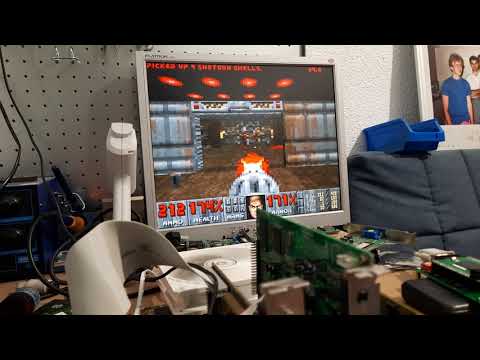 FastDoom on a TI 486DLC 40MHz