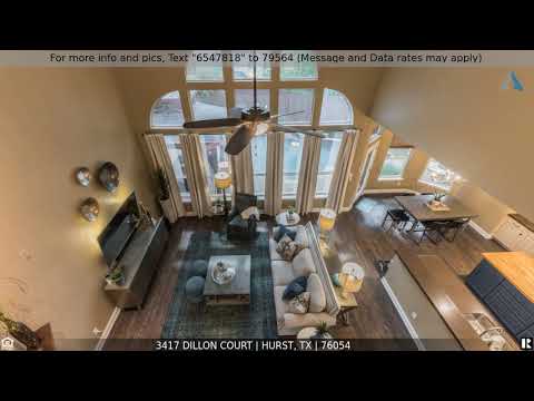Priced at $510,000 - 3417 Dillon Court, Hurst, TX 76054
