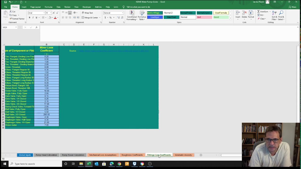 Tool for water pump calculation