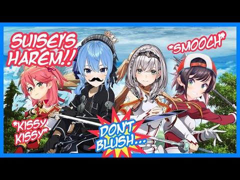 Suisei Goes on a Kissing Rampage with Miko, Subaru & Noel [ENG]