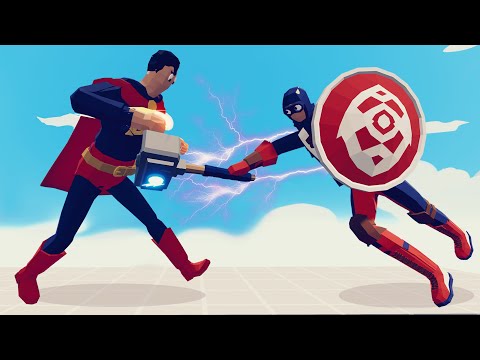 DC AND MARVEL TOURNAMENT | Totally Accurate Battle Simulator-TABS