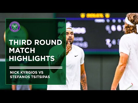 Nick Kyrgios vs Stefanos Tsitsipas | Match Highlights | Wimbledon 2022