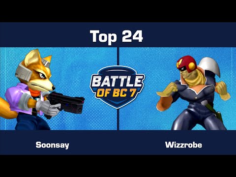 Soonsay (Fox) vs Wizzrobe (Captain Falcon) - Top 24 - Melee Singles | BoBC7