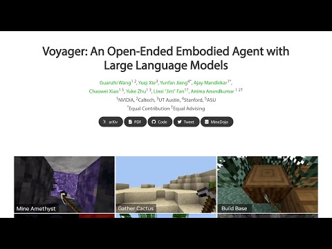Discover Voyager: An AI Agent That Learns Without Human Intervention in Minecraft!